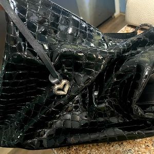 Brighton black patent purse